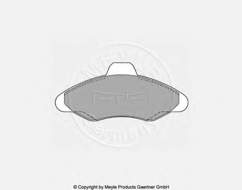 97AG2K021BA Ford Klocki hamulcowe przednie tarczowe