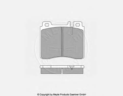A0024200420 Mercedes Klocki hamulcowe przednie tarczowe