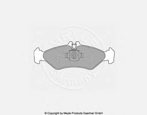 Okładziny (klocki) do hamulców tarczowych tylne Mercedes 4212410 cena, od 15,06 USD