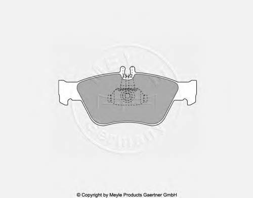 A0044200220 Mercedes klocki hamulcowe przednie tarczowe