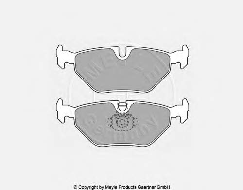 34212157574 BMW okładziny (klocki do hamulców tarczowych tylne)