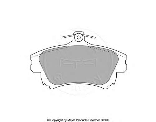 MZ690339 Mitsubishi Klocki hamulcowe przednie tarczowe