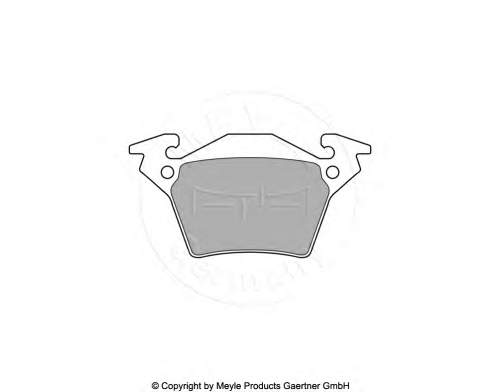 A0004214210 Mercedes okładziny (klocki do hamulców tarczowych tylne)