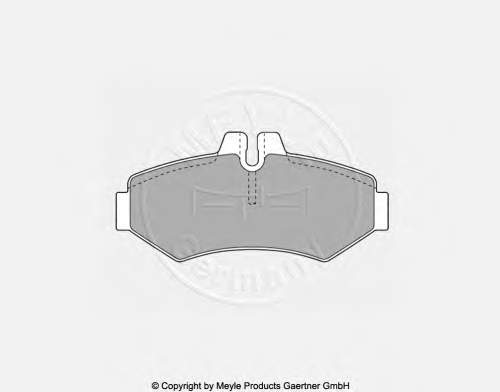 Okładziny (klocki) do hamulców tarczowych tylne Mercedes 0004209720 cena, od 20,63 USD
