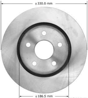 52124762AB Chrysler Tarcza hamulcowa przednia