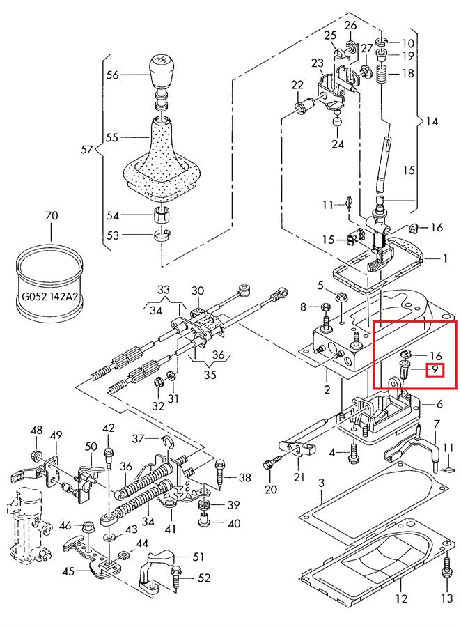 Tuleja mechanizmu zmiany biegów VAG 357711166A cena, od 3,40 USD