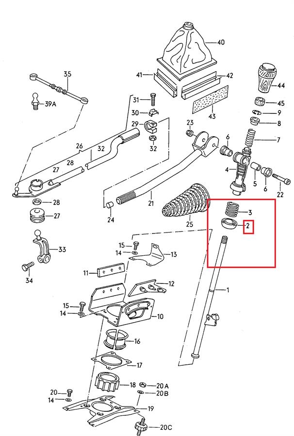 Tuleja mechanizmu zmiany biegów VAG 823711643A cena, od 3,46 USD