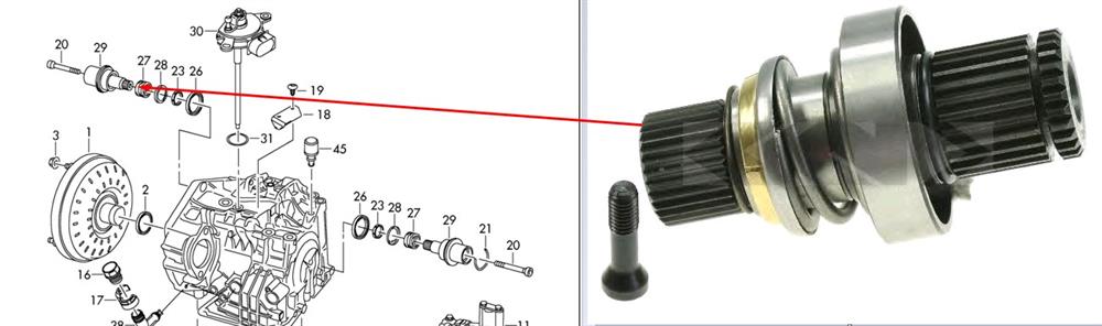 VKJC6111 SKF Wał napędowy półosi pośredni