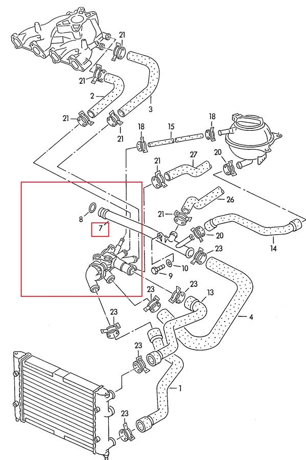 1114400600 JP Group przewód (króciec układu chłodzenia)