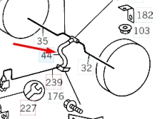 Przewód hamulcowy tylny A6674280135 Mercedes