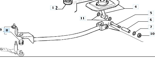 04011 Metalcaucho Tuleja mechanizmu zmiany biegów