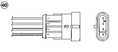 258006375 Fiat/Alfa/Lancia Sonda lambda czujnik tlenu przed katalizatorem