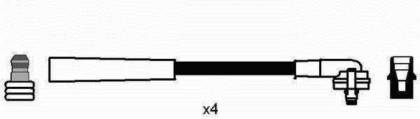 Zestaw przewodów wysokiego napięcia 0633 NGK