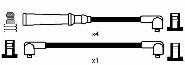 Zestaw przewodów wysokiego napięcia Suzuki Swift 2 AH, AJ
