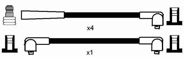 Zestaw przewodów wysokiego napięcia ВАЗ 2109