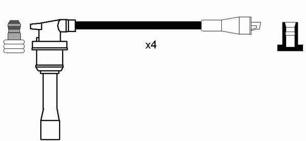 Zestaw przewodów wysokiego napięcia Hyundai Sonata 3
