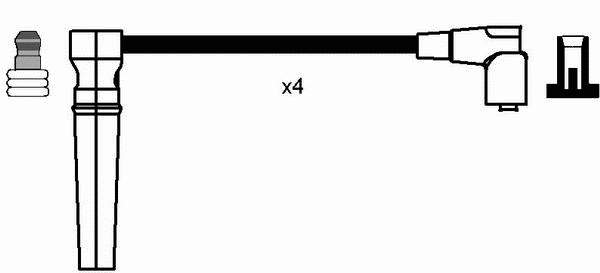 8276 NGK zestaw przewodów wysokiego napięcia