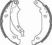 Klocki hamulcowe tylne bębnowe Peugeot/Citroen 00004241N1 cena, od 20,34 USD