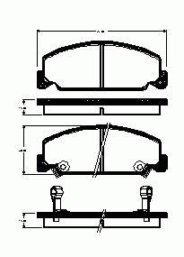 45022SH3G11 Honda klocki hamulcowe przednie tarczowe