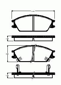 Klocki hamulcowe przednie tarczowe Dafmi D991E cena, od 18,22 USD