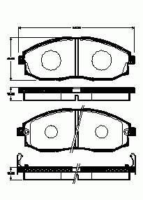 S5810147A00 Hyundai/Kia Klocki hamulcowe przednie tarczowe