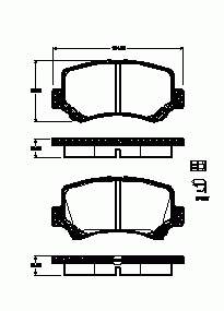 Klocki hamulcowe przednie tarczowe Suzuki 5581075F10000 cena, od 21,57 USD