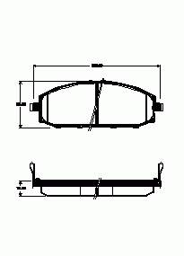 Klocki hamulcowe przednie tarczowe Nissan/Infiniti 41060VC290 cena, od 39,13 USD