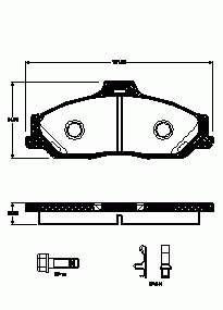 4509526 Ford Klocki hamulcowe przednie tarczowe