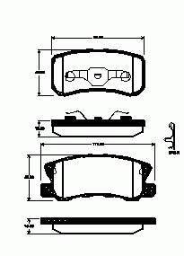 425448 Peugeot/Citroen okładziny (klocki do hamulców tarczowych tylne)