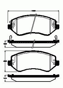 6579155 Ford Klocki hamulcowe przednie tarczowe
