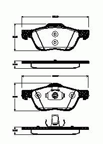 Klocki hamulcowe przednie tarczowe Ford 1453060 cena, od 31,89 USD
