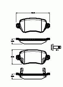 Okładziny (klocki) do hamulców tarczowych tylne Opel 1605995 cena, od 18,93 USD