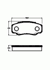 Okładziny (klocki) do hamulców tarczowych tylne Peugeot/Citroen 425468 cena, od 21,52 USD