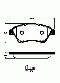 410608713R Renault (RVI) klocki hamulcowe przednie tarczowe
