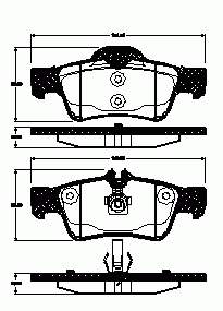 A0054207920 Mercedes okładziny (klocki do hamulców tarczowych tylne)