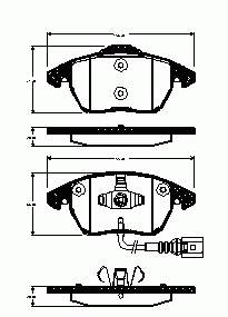 1611467780 Peugeot/Citroen klocki hamulcowe przednie tarczowe