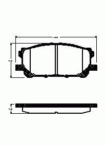 Klocki hamulcowe przednie tarczowe Lexus GS (L10)