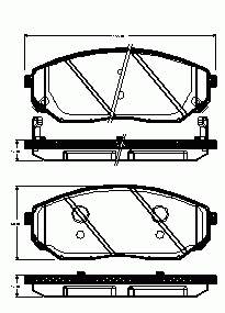 581013EU01 Hyundai/Kia klocki hamulcowe przednie tarczowe