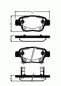 Okładziny (klocki) do hamulców tarczowych tylne Toyota Previa (ACR50)