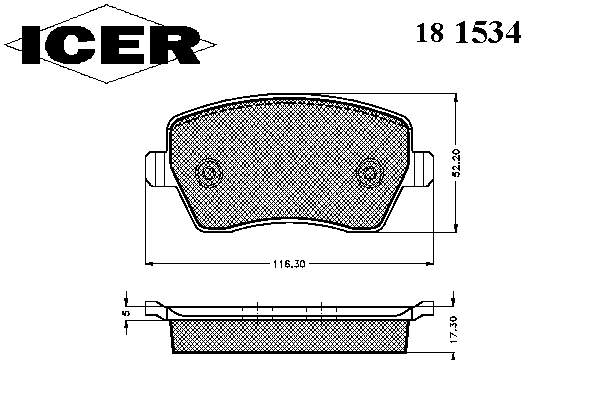 Klocki hamulcowe przednie tarczowe Nissan Note (E11)