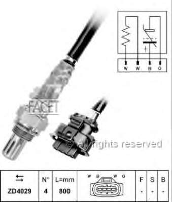 855356 General Motors Sonda lambda czujnik tlenu przed katalizatorem