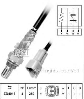 Sonda lambda czujnik tlenu przed katalizatorem 74204 Asam