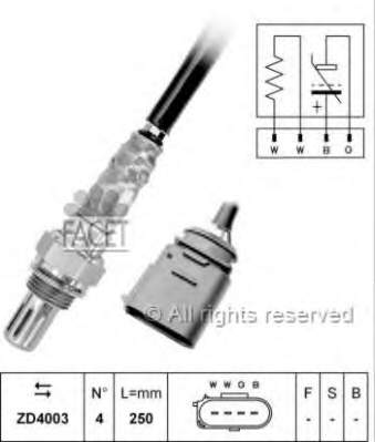Sonda lambda czujnik tlenu po katalizatorze FAE 77435 cena, od 47,67 USD