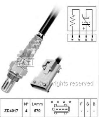 Sonda lambda czujnik tlenu przed katalizatorem Citroen C5 (DC)