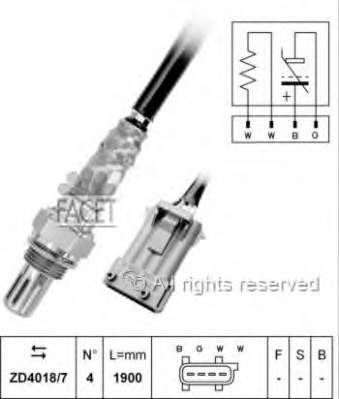 9642470880 Fiat/Alfa/Lancia sonda lambda czujnik tlenu po katalizatorze