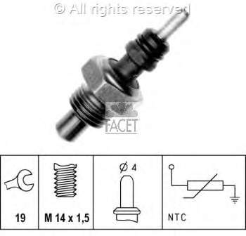 Czujnik temperatury płynu chłodzącego 73214 Facet