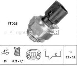 Czujnik temperatury płynu chłodzącego (włączenia wentylatora chłodnicy) Renault 9 (L42)