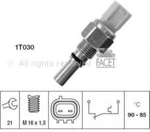 Czujnik temperatury płynu chłodzącego (włączenia wentylatora chłodnicy) Toyota Carina E (T19)