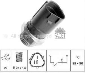 Czujnik temperatury płynu chłodzącego (włączenia wentylatora chłodnicy) Skoda Fabia PRAKTIK 