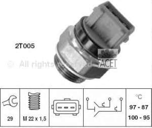 75631 Facet czujnik temperatury płynu chłodzącego (włączenia wentylatora chłodnicy)
